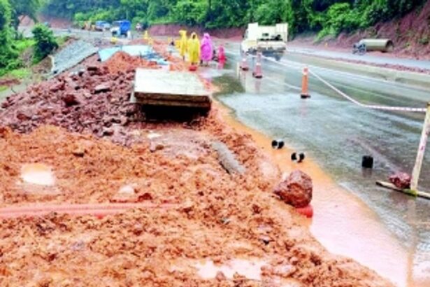 Wall collapse worsens cracks, causes damage to  Bethora-Borim highway
