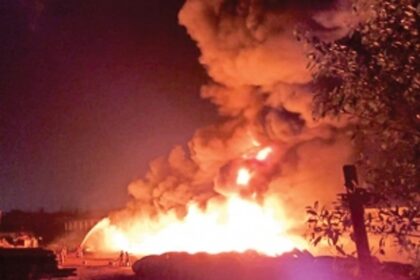 Warehouse at Verna Industrial Estate catches fire