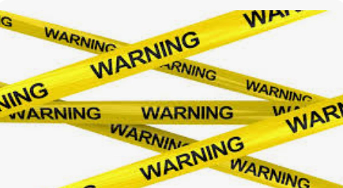 Warning ignored, disaster invited