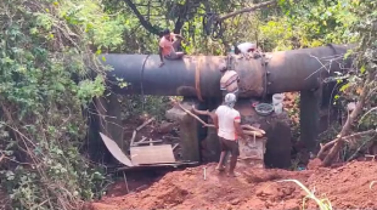 Water Supply Disrupted in Bardez Taluka Due to Burst Pipeline; Repairs Underway
