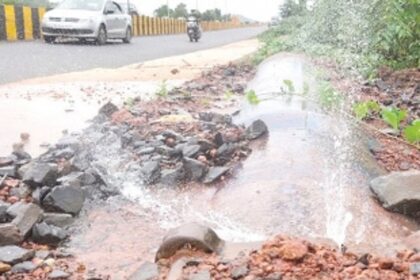 Water getting wasted due to negligence of PWD