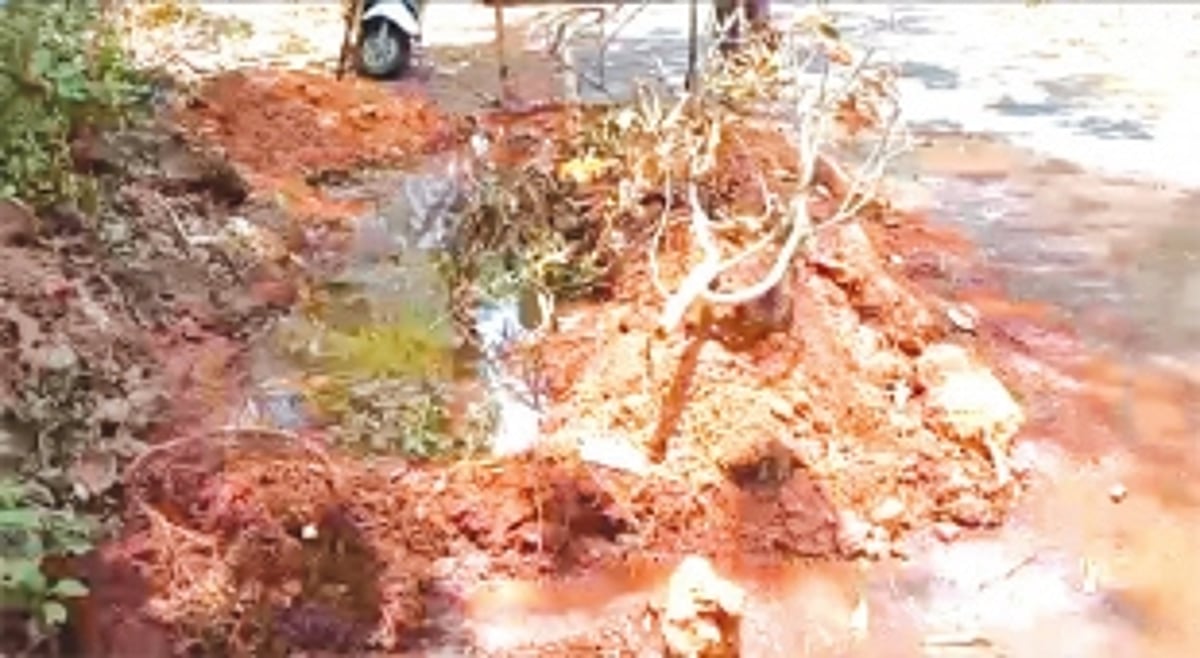 Water pipeline damaged at Chorao, taps run dry