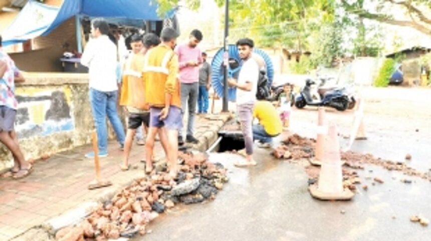 Water pipeline damaged at Mapusa