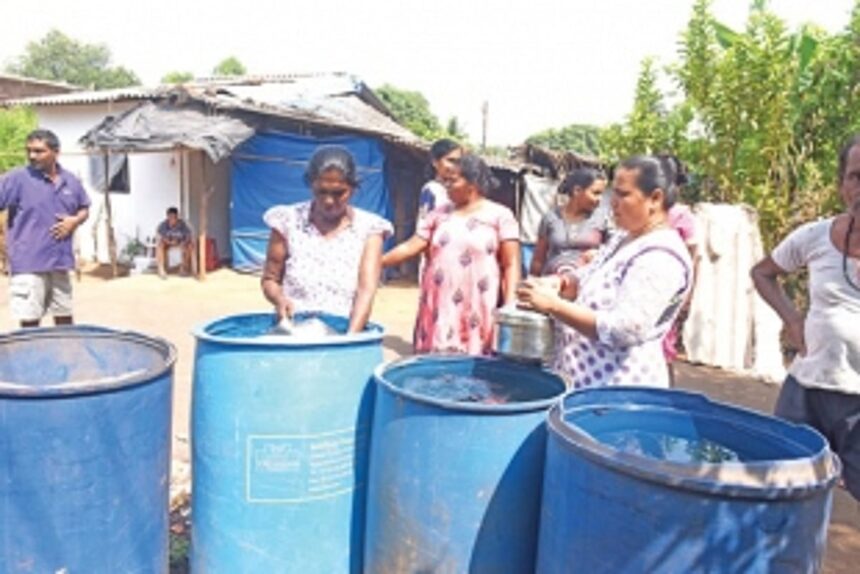 Water scarcity continues  to haunt Morjim villagers