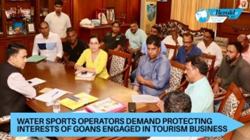 Water sports operators demand protecting interests of Goans engaged in tourism business
