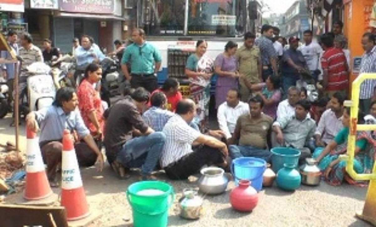 Water, water everywhere, but  not a drop for Madganvkars