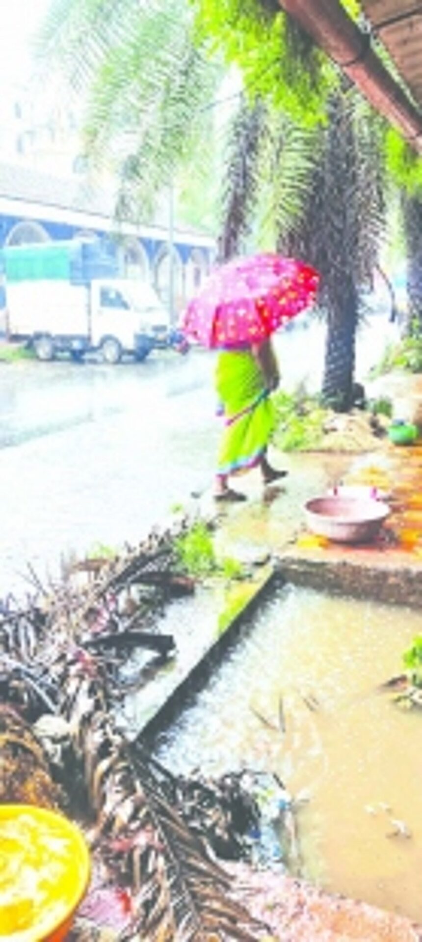 Waterlogging, unsanitary conditions peak at Margao’s retail fish market