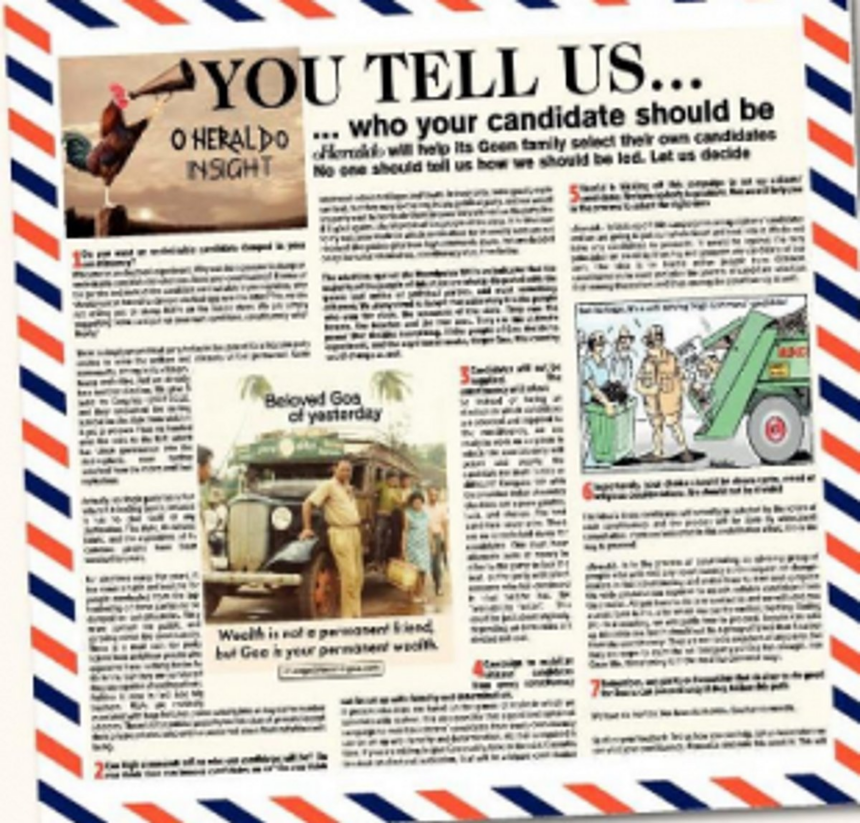 We want a systematic change,  in the way we choose, say Goans