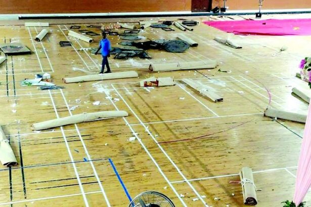 Wedding reception at Manohar Parrikar Indoor Stadium in Navelim kicks up row