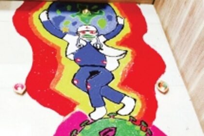 When art bridges distances at Diwali