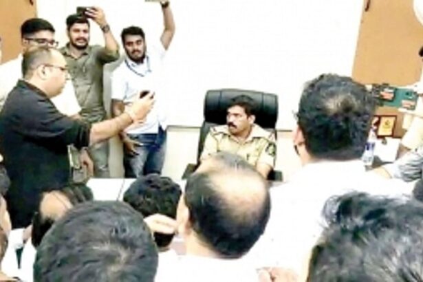 When beastly brutality wears a uniform, the black coats turn up for justice