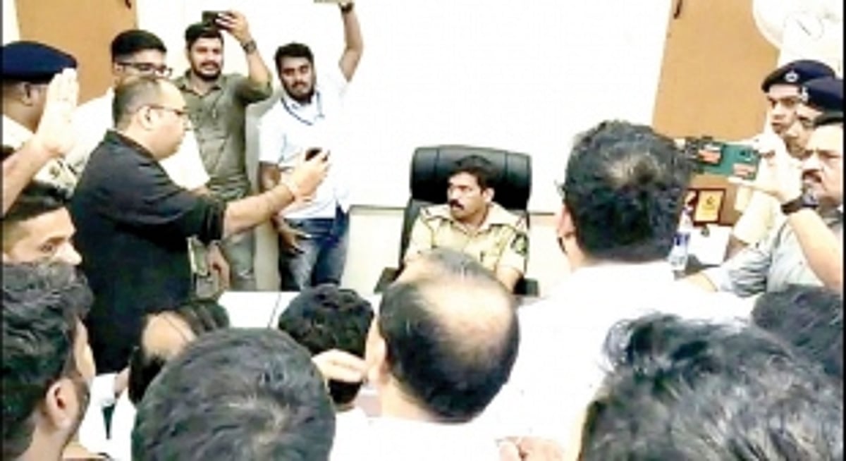 When beastly brutality wears a uniform, the black coats turn up for justice