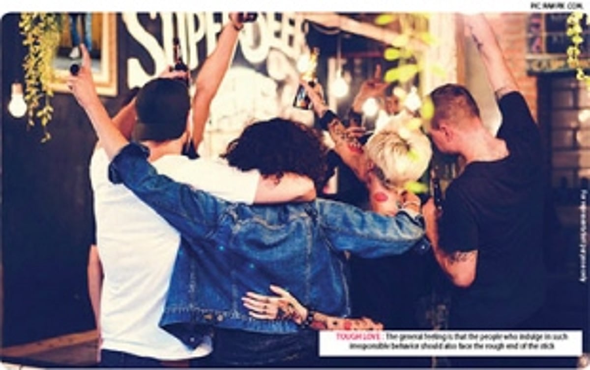 Why can’t action be taken against irresponsible party-goers too?