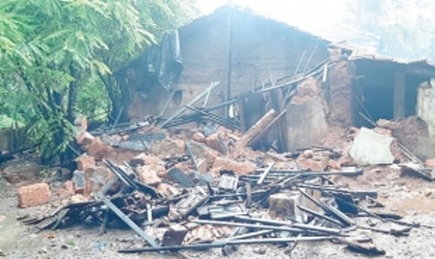 Will this widow ever be compensated for the rain damaged house in Siolim?