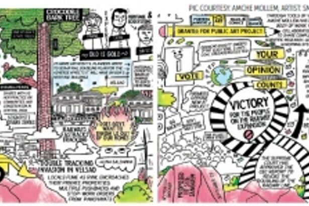 With nature and culture at stake, artists’ collective renews fight against rail double-tracking