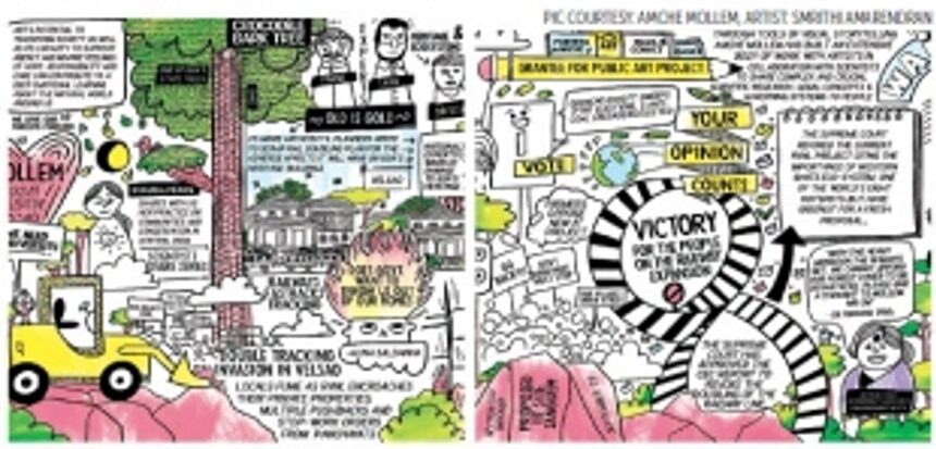 With nature and culture at stake, artists’ collective renews fight against rail double-tracking