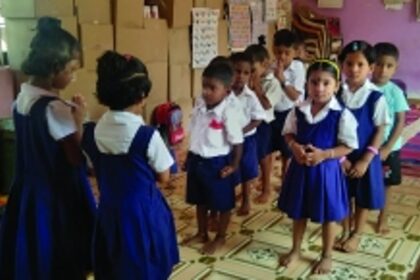 With no electricity since 2017, tiny tots brave summer heat at Baagwada Angwanwadi