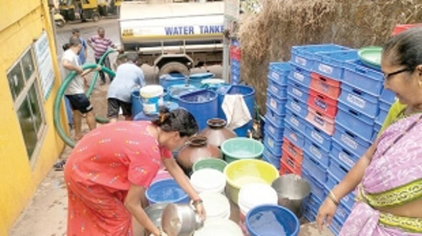 With piped water unavailable, taps turn next to useless at Mandrem 1 With piped water unavailable, taps turn next to useless at Mandrem