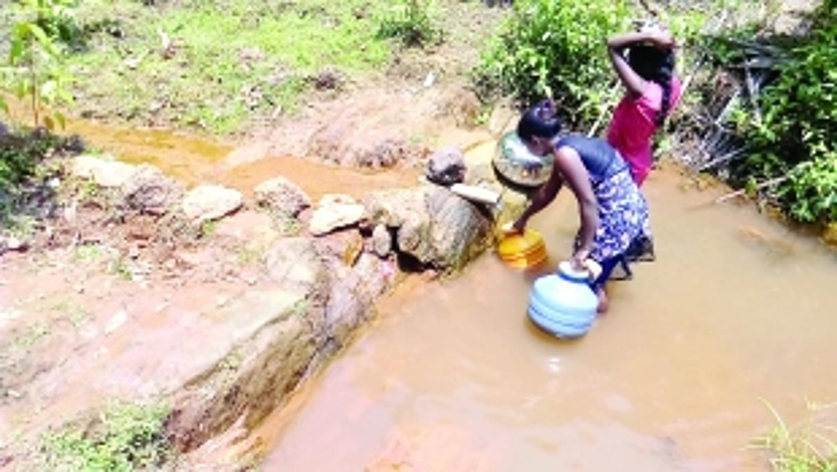 Without water, roads and streetlights, Vante  in Sattari is reduced to a Stone Age cluster