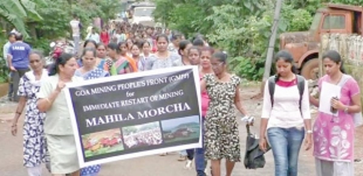 Women call for restarting mining, submit memo to local MLA
