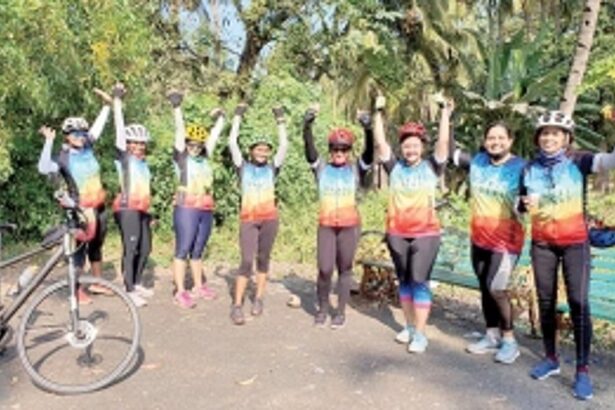 Women cyclists pull-off 100-km challenge