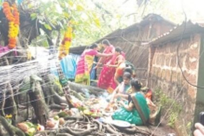 Women in Ponda observe Vat Purnima
