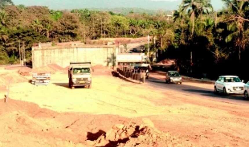 Work on new Khandepar bridge progresses at snail’s pace