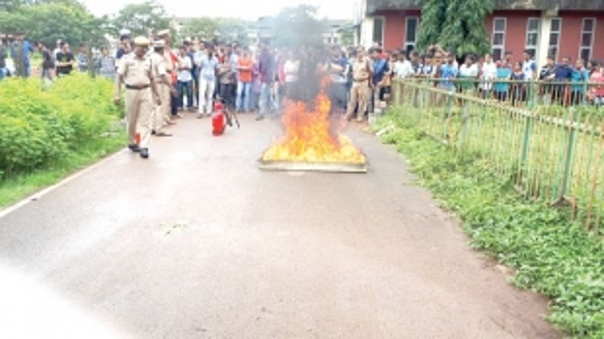 Workshop on application of  technology in fire fighting held