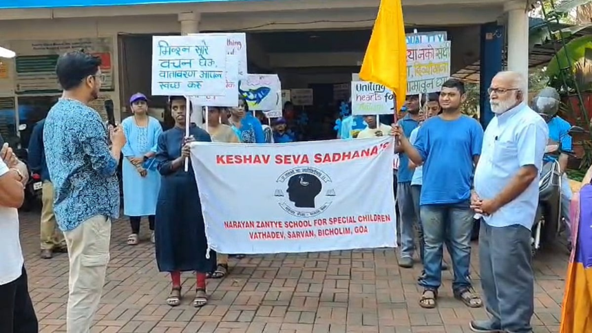 World Autism Day: Awareness Rally Held in Bicholim to Promote Understanding and Environmental Consciousness