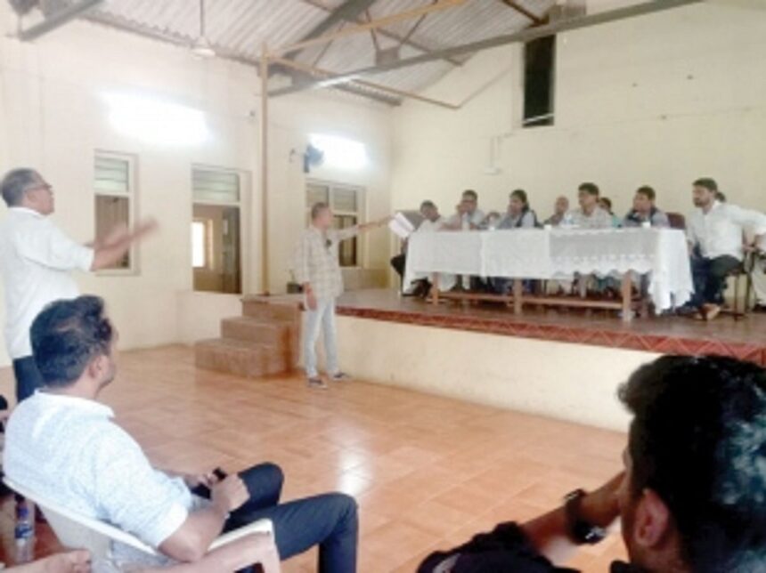 Xeldem gram sabha addresses farmer compensation delays, Tilamol ground status