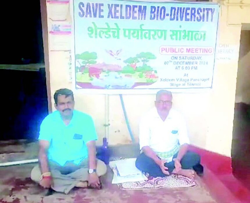 Xeldem villagers protest on New Year’s
day, vow to protect bio-diversity