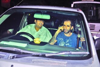 Yaniv Benahim alias Atala, who was granted bail by the NDPS Court on Tuesday leaving in a car along with his advocate Swapnil Nasnolkar in the city on Wednesday.