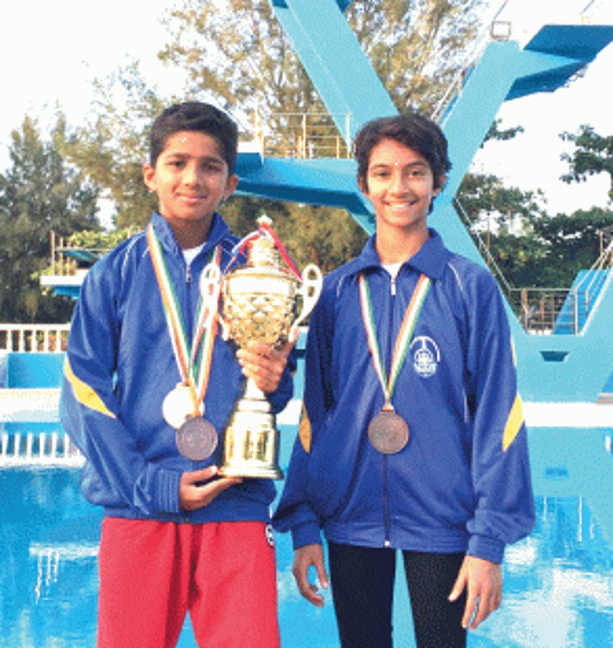 Young divers Raajveer, Megan win accolades for Goa