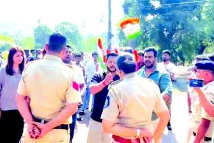 Youth Cong protests at Mardol police station