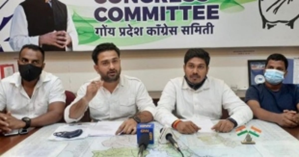 Youth Congress slams BJP for displaying party banners at Anjuna PS, Electricity Dept