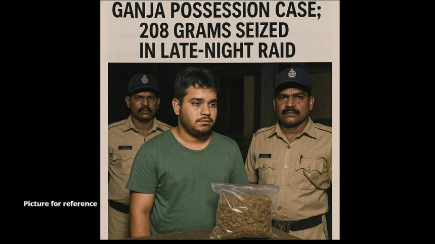 Youth Held in Shirgao Ganja Possession Case; 208 Grams Seized in Late-Night Raid 1 Youth Held in Shirgao Ganja Possession Case; 208 Grams Seized in Late-Night Raid