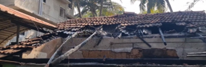 ZP ex-member house catches fire