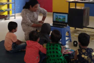 e-learning concept in Anganwadis now