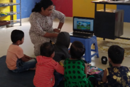 e-learning concept in Anganwadis now