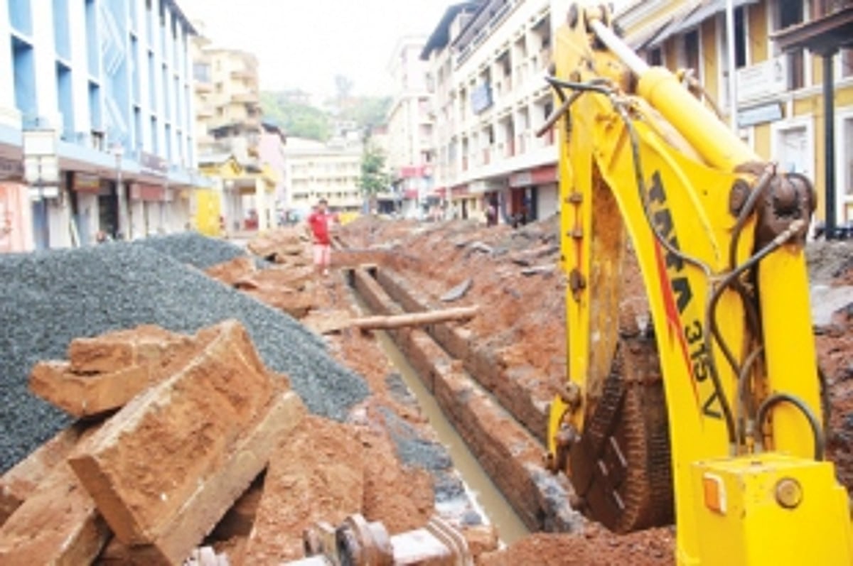 it’s raining already, but panjim’s roads are just not ready