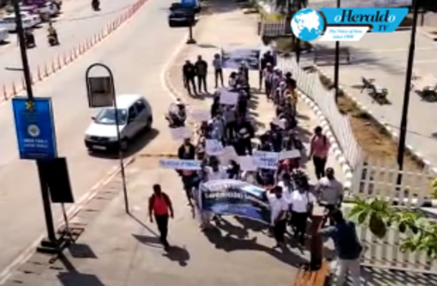 ‘Let’s Save Mhadei or Cry Forever’: Students stage 8-km silent march