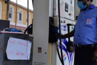 ‘No Mask No Fuel’ protocol  at IOCL petrol pumps