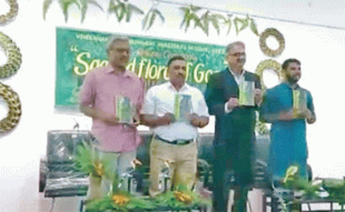 ‘Sacred Flora of Goa’, book by Rajendra Kerkar launched