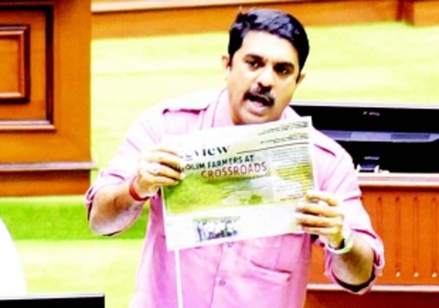 ‘See the extent of the damage done to khazans highlighted by O Heraldo reporter’ - Sardesai to the House