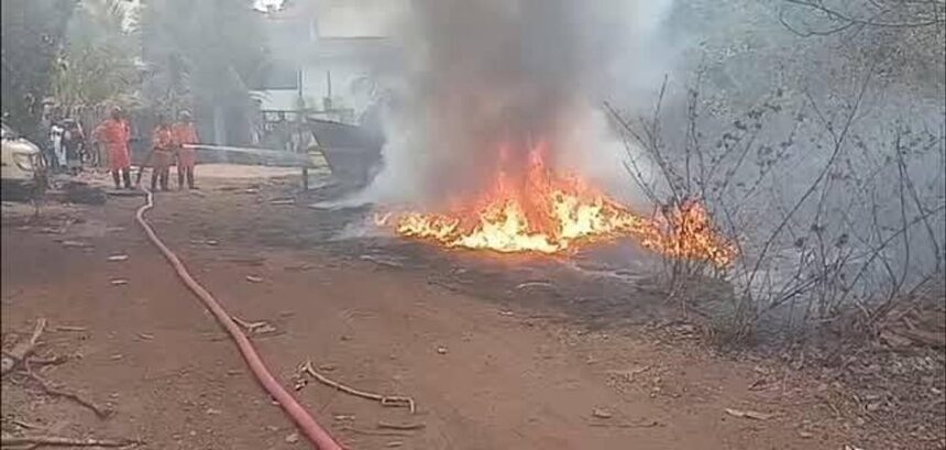 ₹1 crore worth of fibre cables damaged as fire hits Ethernet Express stockyard in Porvorim