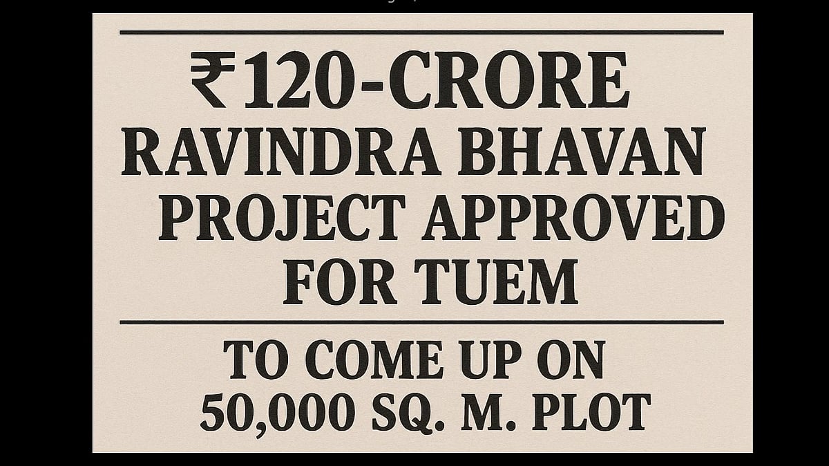 ₹120-Crore Ravindra Bhavan Project Approved for Tuem, to Come Up on 50,000 Sq. M. Plot