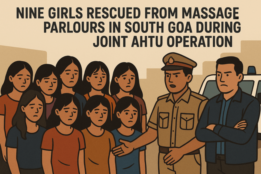 Nine Girls Rescued from Massage Parlours in South Goa During Joint AHTU Operation 1 20251008 1150 Rescue Mission Success simple compose 01k717hkc6e1xa4j8x1zhzzxts