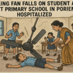 20251009 1101 Ceiling Fan Accident simple compose 01k73q5c08efd9xnzk1krmg14w