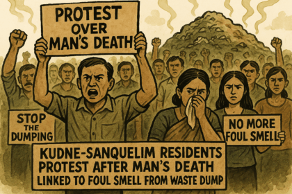 20251016 1427 Protest Over Waste Smell simple compose 01k7p3pexcerwvzzyjp1f6sxya