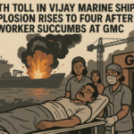 20251024 1511 Shipyard Explosion Aftermath simple compose 01k8asdrt3ex9vnemkq0yas7yz